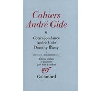 Correspondance André Gide - Dorothy Bussy, tome 1 : Juin 1918 - décembre 1924