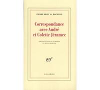 Correspondance avec André et Colette Jéramec