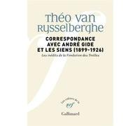 Correspondance avec André Gide et les siens Peter Schnyder (Edité par), Théo Van Rysselberghe (Auteur), Pierre Masson (Edité par)