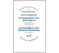 Martin Heidegger – Correspondance avec Karl Jaspers / Elisabeth Blochmann (1918-1969) (1920-1963)