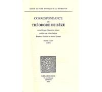 Correspondance De Théodore De Bèze - Tome 25 (1584)