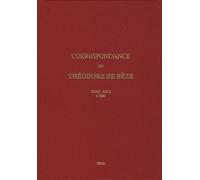 Correspondance De Théodore De Bèze - Tome 29 (1588)
