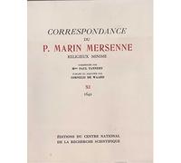 Correspondance du Père Marin Mersenne, religieux minime, tome 11 : Janvier 1642 - 27 décembre 1642