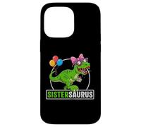 Correspondance Entre Le Dinosaure Sistersaurus T-Rex et la Famille Sœur Saurus Coque pour iPhone 14 Pro Max