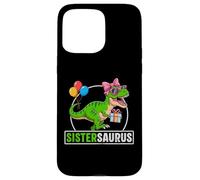 Correspondance Entre Le Dinosaure Sistersaurus T-Rex et la Famille Sœur Saurus Coque pour iPhone 15 Pro Max