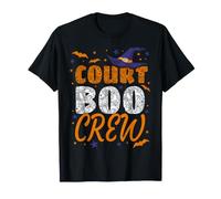 Correspondance Entre officiers de Justice pour Halloween avec Court Boo Crew T-Shirt