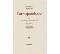 Correspondance Friedrich Nietzsche (Auteur), Jean Lacoste (Traduction), Mazzino Montinari (Edité par), Giorgio Colli (Edité par)