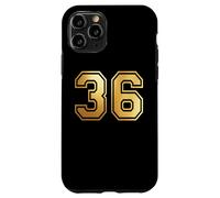 Correspondance Graphique des Sports d'équipe 36 numéros Trente-Six Coque pour iPhone 11 Pro