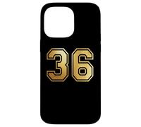 Correspondance Graphique des Sports d'équipe 36 numéros Trente-Six Coque pour iPhone 14 Pro Max