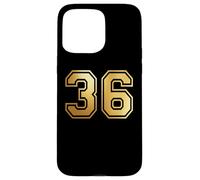 Correspondance Graphique des Sports d'équipe 36 numéros Trente-Six Coque pour iPhone 15 Pro Max