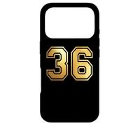 Correspondance Graphique des Sports d'équipe 36 numéros Trente-Six Coque pour iPhone 17 Pro