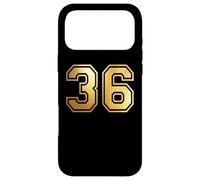 Correspondance Graphique des Sports d'équipe 36 numéros Trente-Six Coque pour iPhone 17 Pro Max
