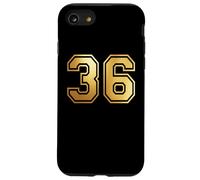 Correspondance Graphique des Sports d'équipe 36 numéros Trente-Six Coque pour iPhone SE (2020) / 7/8