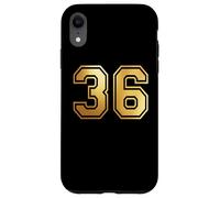 Correspondance Graphique des Sports d'équipe 36 numéros Trente-Six Coque pour iPhone XR
