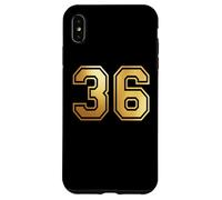 Correspondance Graphique des Sports d'équipe 36 numéros Trente-Six Coque pour iPhone XS Max