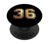 Correspondance Graphique des Sports d'équipe 36 numéros Trente-Six PopSockets PopGrip Adhésif