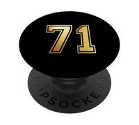 Correspondance Graphique des Sports d'équipe 71, numéro Soixante et Onze PopSockets PopGrip Adhésif