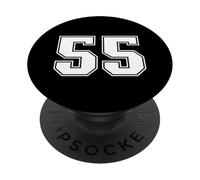 Correspondance Graphique Universitaire des Sports d'équipe 55 numéros Cinquante-Cinq PopSockets PopGrip Adhésif