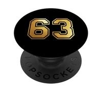 Correspondance Graphique Universitaire des Sports d'équipe 63 numéros Soixante-Trois PopSockets PopGrip Adhésif