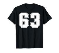 Correspondance Graphique Universitaire des Sports d'équipe 63 numéros Soixante-Trois T-Shirt