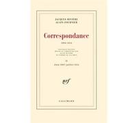 Correspondance Jacques Rivière (Auteur), Alain Fournier (Auteur), Pierre De Gaulmyn (Edité par), Alain Rivière (Edité par)