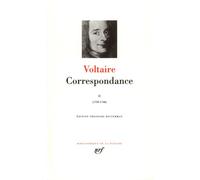 Correspondance Janvier 1739 - Décembre 1748 - Voltaire - Gallimard - relié - Lettres