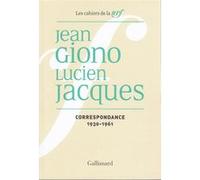 Correspondance Jean Giono (Auteur), Lucien Jacques (Auteur), Pierre Citron (Edité par)
