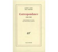 Jean Grenier et Albert Camus – Correspondance 1932-1960 – Lettres – Broché – Gallimard