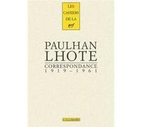 Jean Paulhan, André Lhote – Correspondance (1919-1961) – Gallimard – Broché – Roman