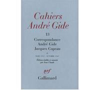 Correspondance Mars 1913 - Octobre 1949 - André Gide - Gallimard - broché - Lettres