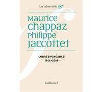 Maurice Chappaz – Correspondance 1946-2009 – Essai – Broché