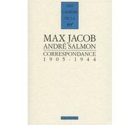 Correspondance Max Jacob (Auteur), André Salmon (Auteur), Jacqueline Gojard (Edité par)