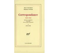 Correspondance Paulhan/Ponge - Tome 1