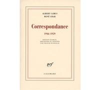 Correspondance René Char (Auteur), Albert Camus (Auteur), Franck Planeille (Edité par)