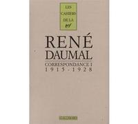 Correspondance René Daumal (Auteur), H.J. Maxwell (Edité par)