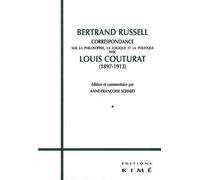 Correspondance Russell / Couturat(2Vols) 1897-1913 - Russell - Kime - broché - Lettres