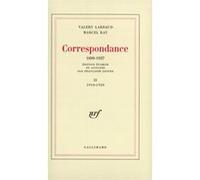 Correspondance - 1910-1920 - Valery Larbaud - Gallimard - Livre