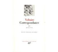Voltaire – Correspondance – Janvier 1775–Juin 1777 – Gallimard, relié