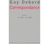 Correspondance, tome 1