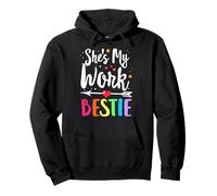Correspondance Work Best Friend She's My Work Bestie Sweat à Capuche
