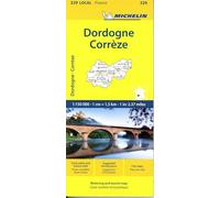 Correze, Dordogne - Michelin Local Map 329