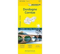 Correze, Dordogne - Michelin Local Map 329