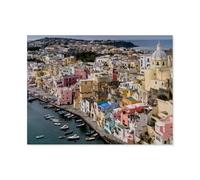 Corricella dans Le golfe de Naples，Bricolage 1000 Pièces Jigsaw Puzzles Éducatif Intellectuel Jouet De Décompression Amusant Jeu De Famille pour Enfants（38x26cm）-AO91
