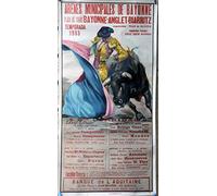 Corrida 1985 Bayonne Anglet Biarritz Affiche Poster Reproduction - Format 50X70 cm Papier Luxe 300 GR - Vente du fichier numérique HD Possible Nous Consulter (Boutique : affichevintage.FR)