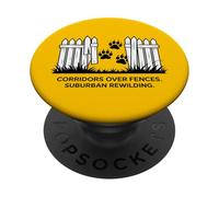 Corridors au-Dessus des clôtures Écologie de régénération de Banlieue PopSockets PopGrip Adhésif