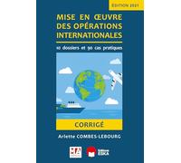 Corrigé - Mise en oeuvre des opérations internationales