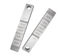 Corrosions Calibrateur d'espacement de tuyaux en acier inoxydable avec cales à plusieurs échelles pour ingénieurs et techniciens Jauge d'espacement multifonction