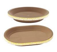 Corrugated Paper Cat Scratcher - Scratch Bowl | 20x15x1cm Round Oval Pad with Sofa Lounge Functions, Corrugated Material Mat with Thick Build, Cat Training Toy, Scratch Board