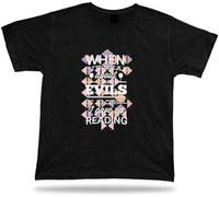 Corrupt When I've Read About The Evils of Alcohol I Gave Up Reading Modern Tshirt Funny Graphics Tee Manches Courtes(Small)