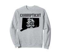 Corrupticut Connecticut Cop New Haven Pizza Anti-Corruption Sweatshirt